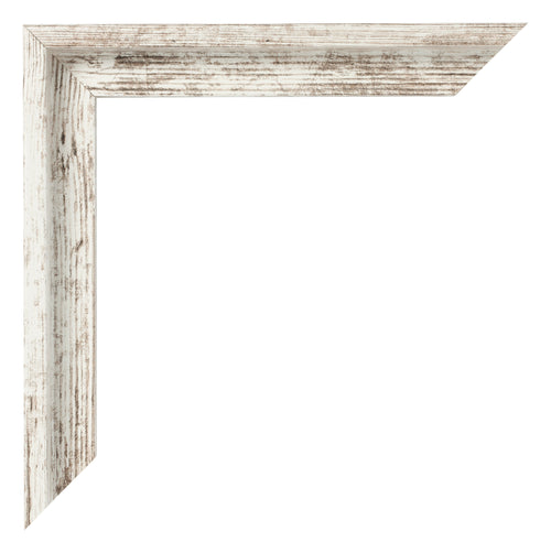 Lyon MDF Cornice a Cassetta Bianco Vintage Angolo | Yourdecoration.it