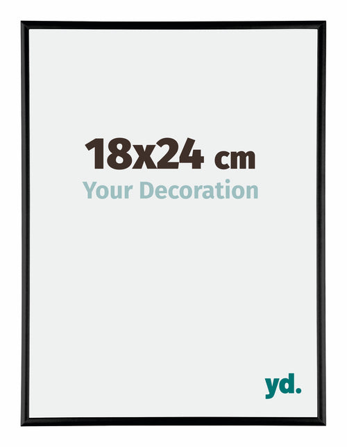 Austin Alluminio Cornice 18x24cm Nero Lucente Davanti Dimensione | Yourdecoration.it