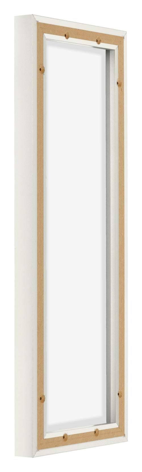 Lyon MDF Cornice a Cassetta 3 4 Bianco Opaco Retro Obliquo | Yourdecoration.it