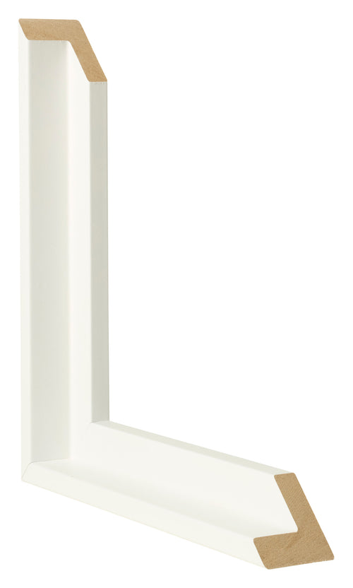 Lyon MDF Cornice a Cassetta Bianco Opaco Intersezione | Yourdecoration.it