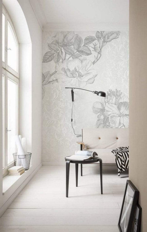 6032A Vd2 Komar Baroque Grey Carta Da Parati In Tessuto Non Tessuto 200X250cm 2 Strisce Ambiente | Yourdecoration.it