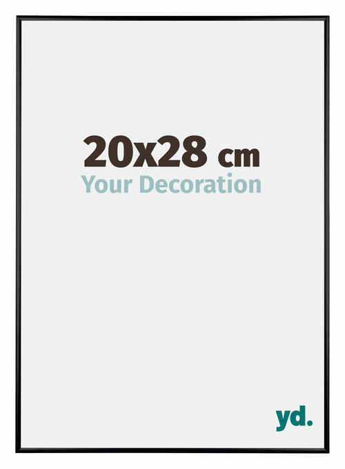 Austin Alluminio Cornice 20x28cm Nero Lucente Davanti Dimensione | Yourdecoration.it