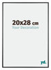 Austin Alluminio Cornice 20x28cm Nero Lucente Davanti Dimensione | Yourdecoration.it