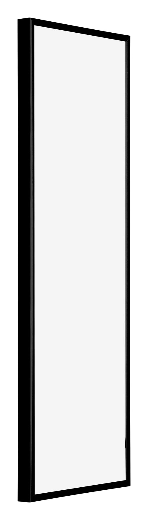 Austin Alluminio Cornice 20x60cm Nero Lucente Davanti Obliquo | Yourdecoration.it