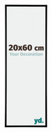 Austin Alluminio Cornice 20x60cm Nero Opaco Davanti Dimensione | Yourdecoration.it