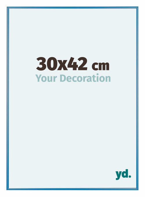 Austin Alluminio Cornice 30x42cm Acciaio Blu Davanti Dimensione | Yourdecoration.it