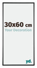 Austin Alluminio Cornice 30x60cm Nero Lucente Davanti Dimensione | Yourdecoration.it