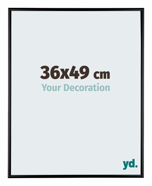 Austin Alluminio Cornice 36x49cm Nero Lucente Davanti Dimensione | Yourdecoration.it