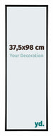 Austin Alluminio Cornice 37 5x98cm Nero Lucente Davanti Dimensione | Yourdecoration.it