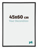 Austin Alluminio Cornice 45x60cm Nero Lucente Davanti Dimensione | Yourdecoration.it