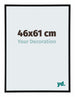 Austin Alluminio Cornice 46x61cm Nero Opaco Davanti Dimensione | Yourdecoration.it
