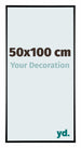 Austin Alluminio Cornice 50x100cm Nero Lucente Davanti Dimensione | Yourdecoration.it