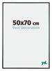 Austin Alluminio Cornice 50x70cm Nero Lucente Davanti Dimensione | Yourdecoration.it