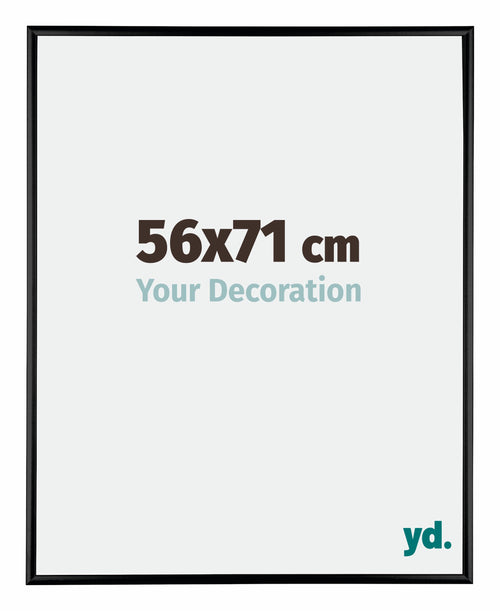Austin Alluminio Cornice 56x71cm Nero Lucente Davanti Dimensione | Yourdecoration.it