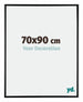 Austin Alluminio Cornice 70x90cm Nero Lucente Davanti Dimensione | Yourdecoration.it