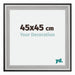 Birmingham Legna Cornice 45x45cm Nero Argento Lucido Dimensione | Yourdecoration.it