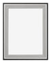 Birmingham Legna Cornice 75x100cm Nero Argento Lucido Davanti | Yourdecoration.it