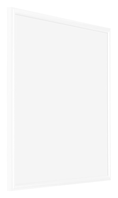 Bordeaux Plastica Cornice 20x20cm Bianco Lucente Davanti Obliquo | Yourdecoration.it