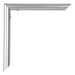 Bordeaux Plastica Cornice 33x98cm Argento Dettaglio Angolo | Yourdecoration.it
