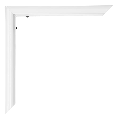 Bordeaux Plastica Cornice 37 5x98cm Bianco Lucente Dettaglio Angolo | Yourdecoration.it