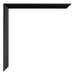 Bordeaux Plastica Cornice Nero Lucente Dettaglio Angolo | Yourdecoration.it