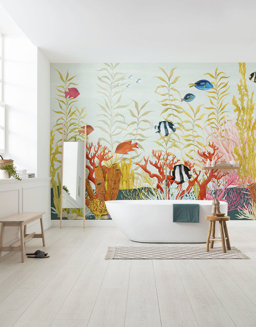 Carta da Parati Coral World 350x250cm FLX7 022 Interno | Yourdecoration.it