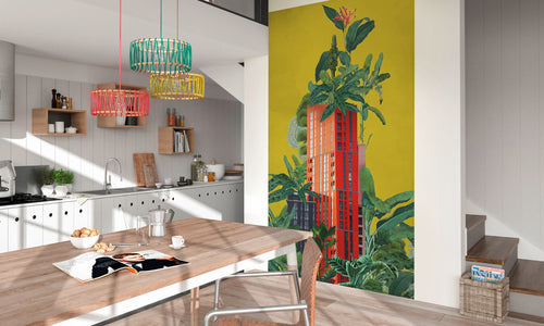 Carta da Parati Plant House 150x250cm Komar FLX3 061 Interno | Yourdecoration.it