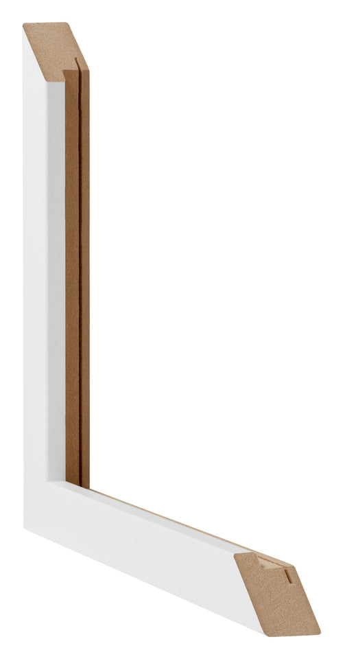 Catania MDF Cornice 24x32cm Bianco Dettaglio Intersezione | Yourdecoration.it