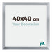Catania MDF Cornice 40x40cm Argento Dimensione | Yourdecoration.it