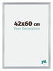 Catania MDF Cornice 42x60cm Argento Dimensione | Yourdecoration.it