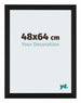Catania MDF Cornice 48x64cm Nero Davanti Dimensione | Yourdecoration.it