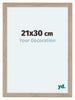 Como MDF Cornice 21x30cm Quercia Chiaro Davanti Dimensione | Yourdecoration.it