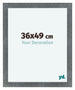 Como MDF Cornice 36x49cm Ferro Spazzato Davanti Dimensione | Yourdecoration.it