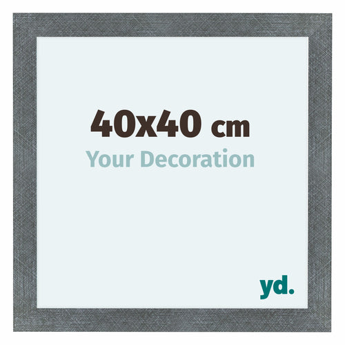 Como MDF Cornice 40x40cm Ferro Spazzato Davanti Dimensione | Yourdecoration.it