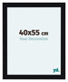 Como MDF Cornice 40x55cm Nero Lucente Davanti Dimensione | Yourdecoration.it