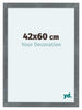Como MDF Cornice 42x60cm Ferro Spazzato Davanti Dimensione | Yourdecoration.it