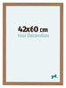 Como MDF Cornice 42x60cm Noce Chiaro Davanti Dimensione | Yourdecoration.it