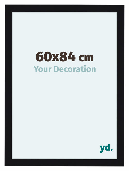 Como MDF Cornice 60x84cm Nero Lucente Davanti Dimensione | Yourdecoration.it