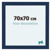 Como MDF Cornice 70x70cm Blu Scuro Spazzato Davanti Dimensione | Yourdecoration.it
