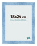 Cornice 18x24cm Blu Acceso Spazzato MDF Pisa Davanti Dimensione | Yourdecoration.it