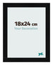 Cornice 18x24cm Nero Argento Lucido MDF Pisa Davanti Dimensione | Yourdecoration.it