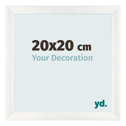 Cornice 20x20cm Bianco Vintage MDF Pisa Davanti Dimensione | Yourdecoration.it