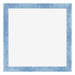 Cornice 20x20cm Blu Acceso Spazzato MDF Pisa Davanti | Yourdecoration.it