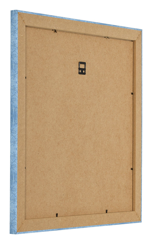 Cornice 20x20cm Blu Acceso Spazzato MDF Pisa Retro Obliquo | Yourdecoration.it