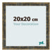 Cornice 20x20cm Blu Oro Fondente MDF Pisa Davanti Dimensione | Yourdecoration.it