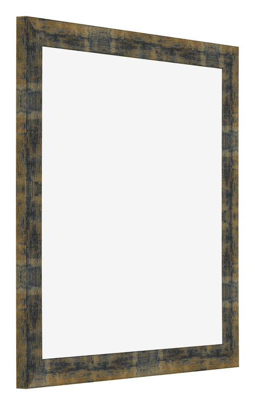 Cornice 20x20cm Blu Oro Fondente MDF Pisa Davanti Obliquo | Yourdecoration.it