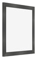 Cornice 20x20cm Nero Argento Lucido MDF Pisa Davanti Obliquo | Yourdecoration.it