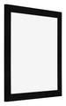 Cornice 20x20cm Nero Argento Lucido MDF Pisa Davanti Obliquo | Yourdecoration.it