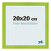 Cornice 20x20cm Verde MDF Pisa Davanti Dimensione | Yourdecoration.it