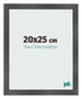 Cornice 20x25cm Nero Argento Lucido MDF Pisa Davanti Dimensione | Yourdecoration.it